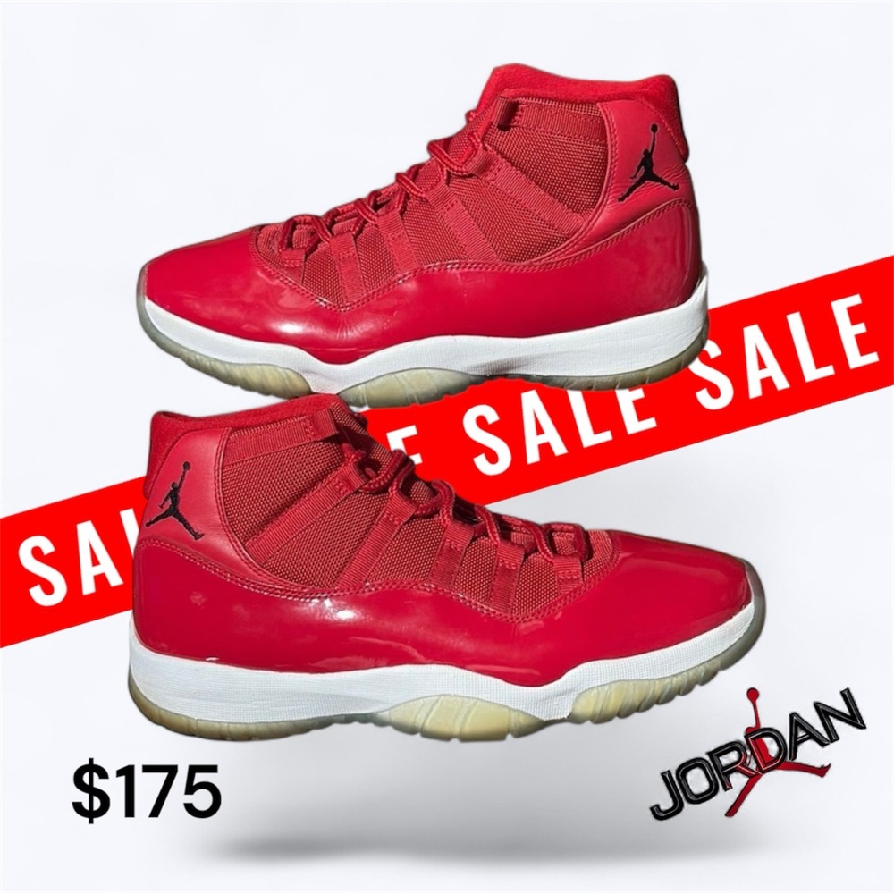 Jordan Red High-Top Basketball Shoes
